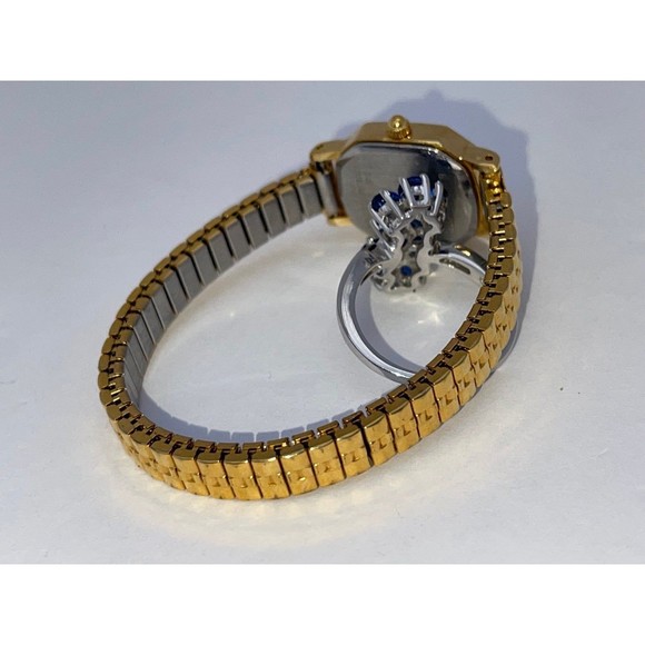 NEW Blue Kyanite Silver Flower Ring Gem - Picture 3 of 4